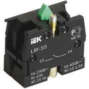 Блок контактов 1з (замык, т.е. НО) зеленый для LAY5 (LAY-10) ИЭК BDK21