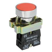 Кнопка LAY5-BA41 без подсветки красн. 1НО (1з) IEK BBT60-BA-K04