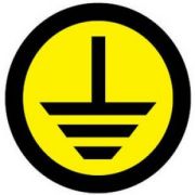 Знак безопасности ''Земля'' (круглый) d=20мм
