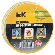 Изолента ПВХ желто-зеленая 19мм 20м