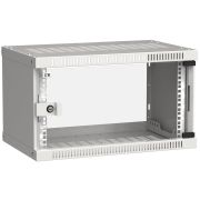 Шкаф LINEA WE 6U 550x350мм дверь стекло серый