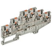 Колодка клеммная CP-ML 3 ур. 2,5мм2 серая IEK