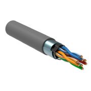 Витая пара F/UTP кат 5E 4х2х0.52 solid LSZH нг(А)-HF серый 305м РФ/Т