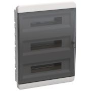 Корпус пластиковый ЩРВ-П-54 IP41 черн. прозр. дверь TEKFOR IEK TF5-KP12-V-54-41-K01-K03