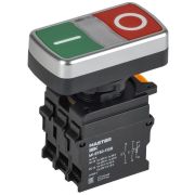 Кнопка «I-O» d22мм 1НО+1НЗ MASTER с подсветкой IEK MI-BT60-11DR-3-11-K51