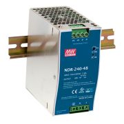 Блок питания 240Вт, вход 90-264VAC, 47-63Гц, 127-370В DC выход 10A 24В Mean well NDR-240-24