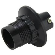 Патрон карболитовый с кольцом Е14 черн. без наклейки EKF LHC-E14-r